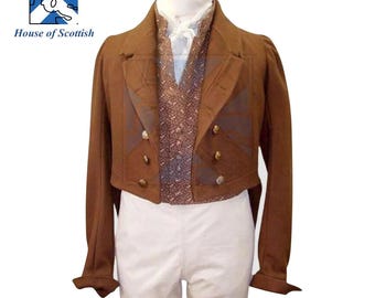 FRAC DE LA REGENCIA para hombre, hecho a medida, / FRAC victoriano vintage / Chaqueta de moda británica de la Regencia, de HoS