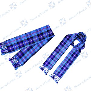 Freimaurer Freimaurer Unisex Schal kariert 90 cm lang mit Fransen | Traditionelle schottische Eleganz von HoS