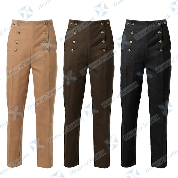 Pantalon victorien sur mesure pour hommes | Pantalon d'équitation tendance Regency historique | Pantalon taille haute vintage du XIXe siècle automnal par HoS