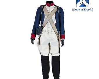 カスタムメイド メンズ 英国ナポレオン戦争制服コート