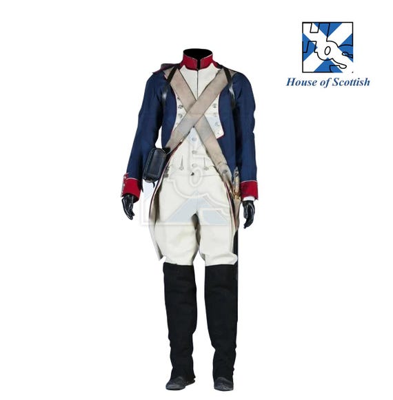 カスタムメイド メンズ 英国ナポレオン戦争制服コート
