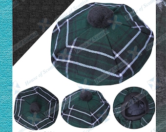 MacLean Hunting Tartan TAM o' SHANTER Hat | Bonnet Beret Balmoral | Scottish Tammie Cap | Tartan Tammy Hat