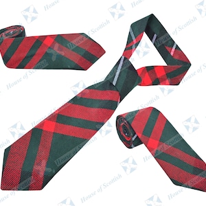 Men&#39;s Heritage of Wales Tartan Neck Tie / Acrylic Wool Tartan Necktie By HoS