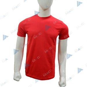 CLASSIC T-SHIRT | 100% Cotton Crew Neck Plain Half Sleeve Tee Summer Tops Plain T Shirt by House of Scottish Red