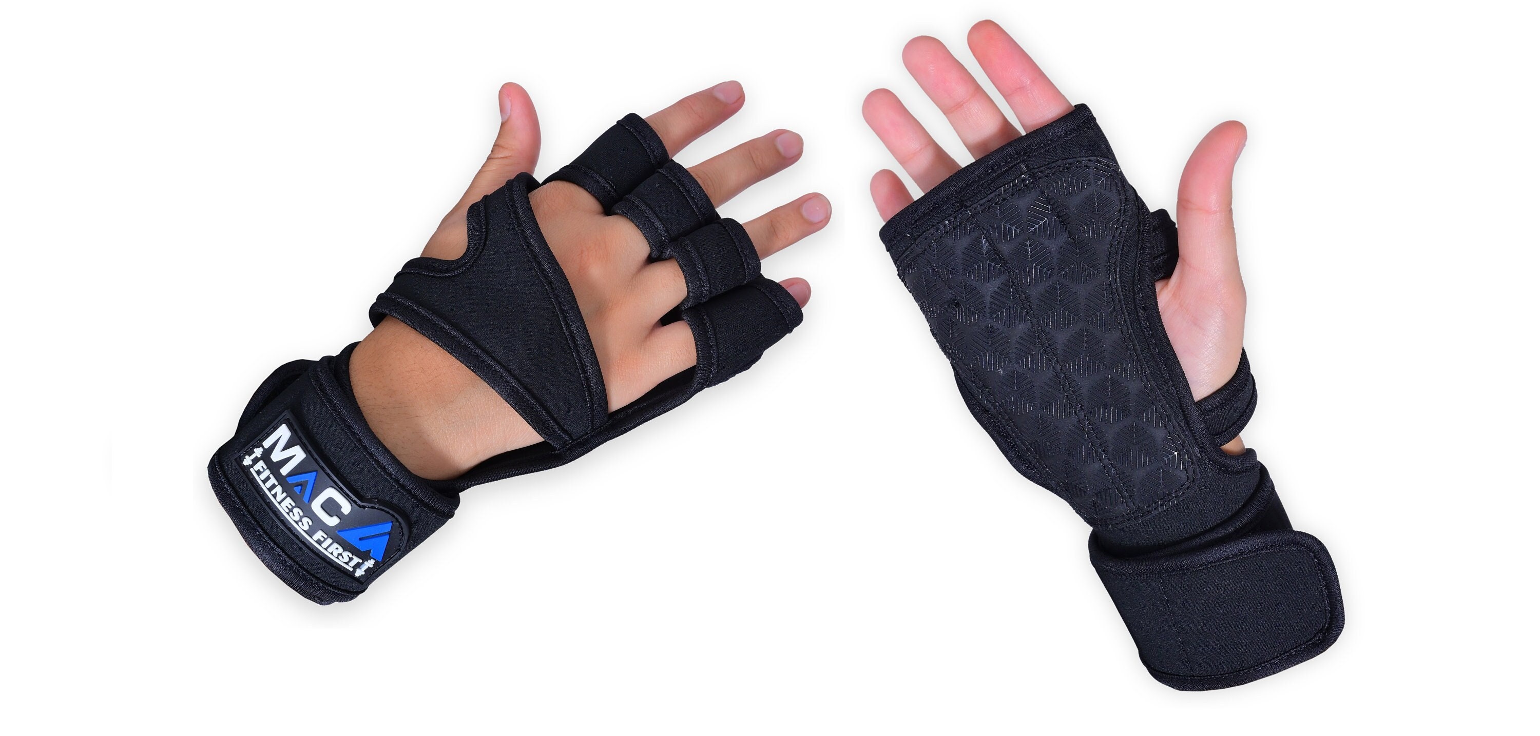 Guantes De Gimnasio Sin Dedos Con Agarre De Silicona - Antideslizantes, Protección Para Palmas, Fitness