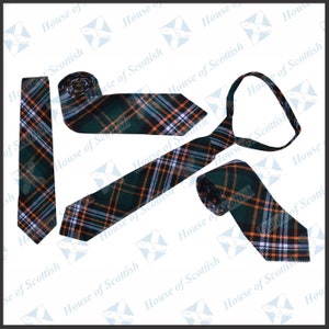 Men&#39;s Scottish Heritage of Ireland Tartan Neck Tie / Acrylic Wool Tartan Tie By House of Scottish | Heritage of Ireland Tartan