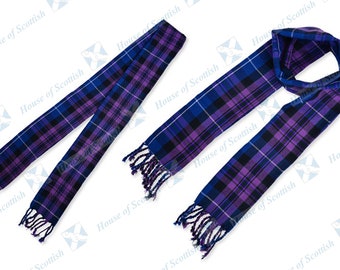 Unisex Scottish  PRIDE OF SCOTLAND Tartan Scarf/Sash Plaid 90/64/60 inches long with Fringe by House of Scottish