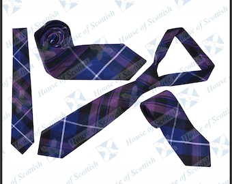 Men&#39;s Scottish Pride of Scotland Tartan Neck Tie / Acrylic Wool Tartan Tie By House of Scottish