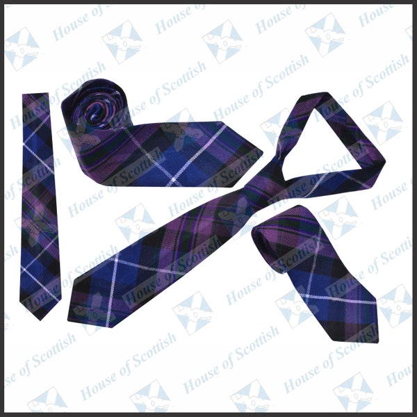 Men's Scottish Pride of Scotland Tartan Neck Tie / Acrylic Wool Tartan Tie By HOS. Code 5023 PSTJ