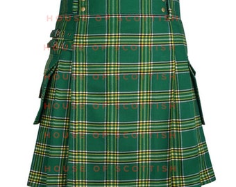 Irish TARTAN UTILITY KILTS | Contemporary Kilts | Modern Kilts with Cargo Pockets | Fashion Sport Kilts | Cargo Kilts By House Of Scottish