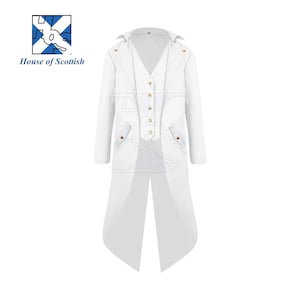 Men&#39;s Custom made Retro Victorian Steampunk Gothic Tailcoat Jacket Long Coat Halloween Medieval Costume Vintage Tailcoat Jackets By HoS