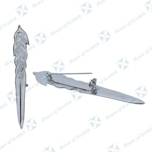 Scottish Celtic Kilt Pin Chrome Finish | Celtic Knot Kilt Pins Brooch By House of Scottish
