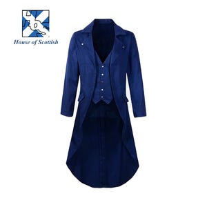 Men&#39;s Custom made Retro Victorian Steampunk Gothic Tailcoat Jacket Long Coat Halloween Medieval Costume Vintage Tailcoat Jackets By HoS