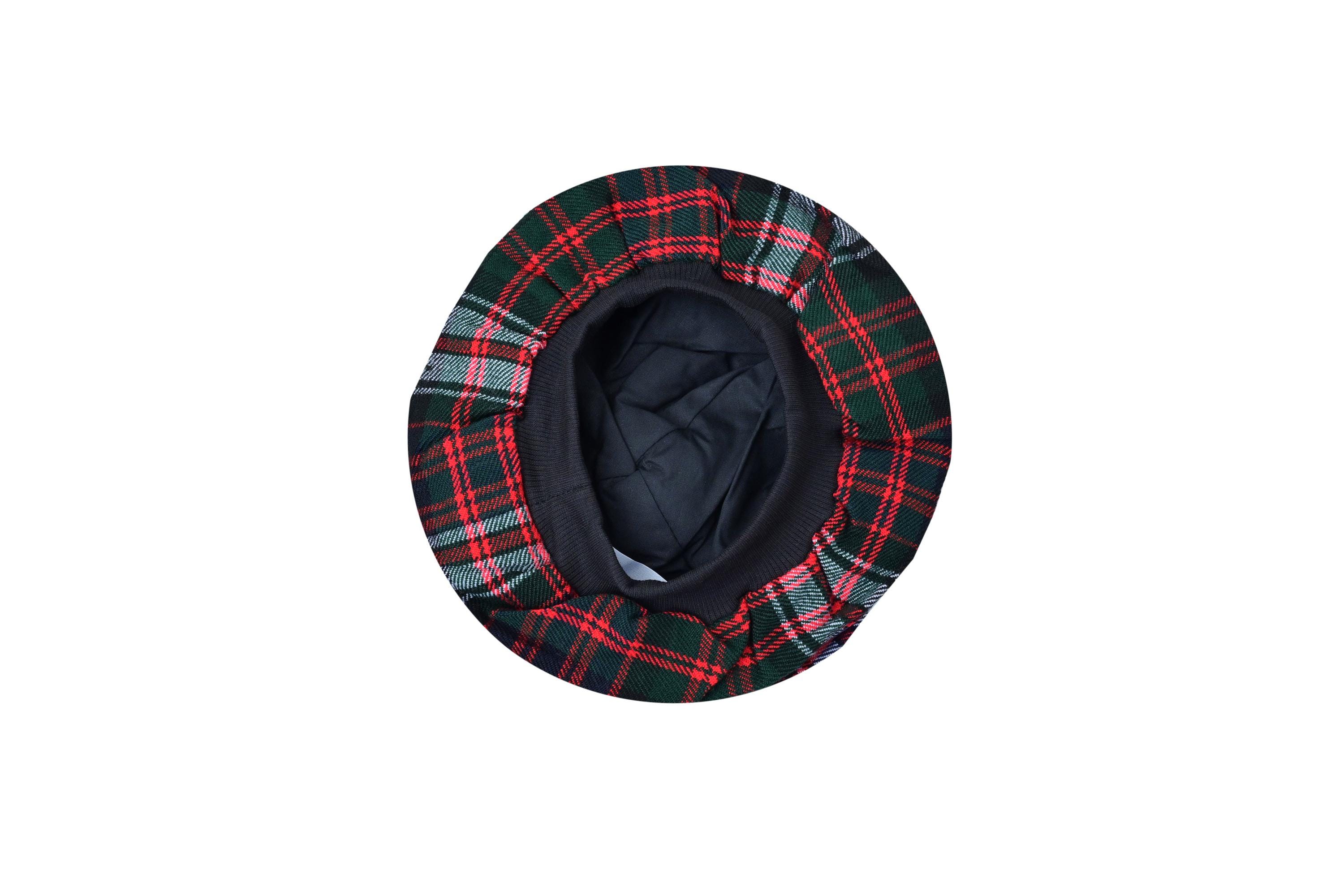 Vintage 100% Pure Wool Tam o\' Shanter Hat - Made in‎ Scotland - Dress MacDonald UMAM Scottish Traditional Tam o main image 2