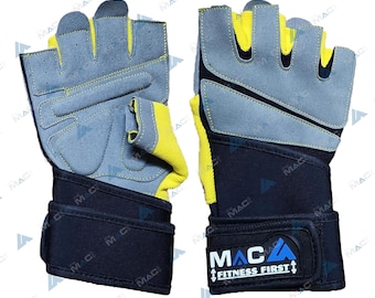Weight Lifting Gloves Fitness Training Gym Workout Gloves Bodybuilding Cycling Gloves with Wrist Support and Anti Slip Palm