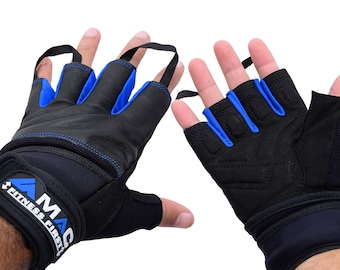 Weight Lifting Gloves Fitness Training Gym Workout Gloves Bodybuilding Cycling Gloves with Wrist Support and Anti Slip Palm