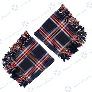 Schottischer Schottenrock Schottenrock Schottenmuster Tartan aus Acrylwolle 120 x 120 cm mit Fransen