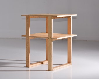 LAST BATCH Natural Pine Nightstand, The Tokyo Collection.