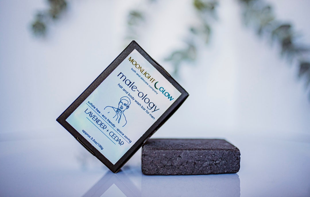 Mens Hair and Body Wash All in One Bar for Men Hair Face and Body Wash