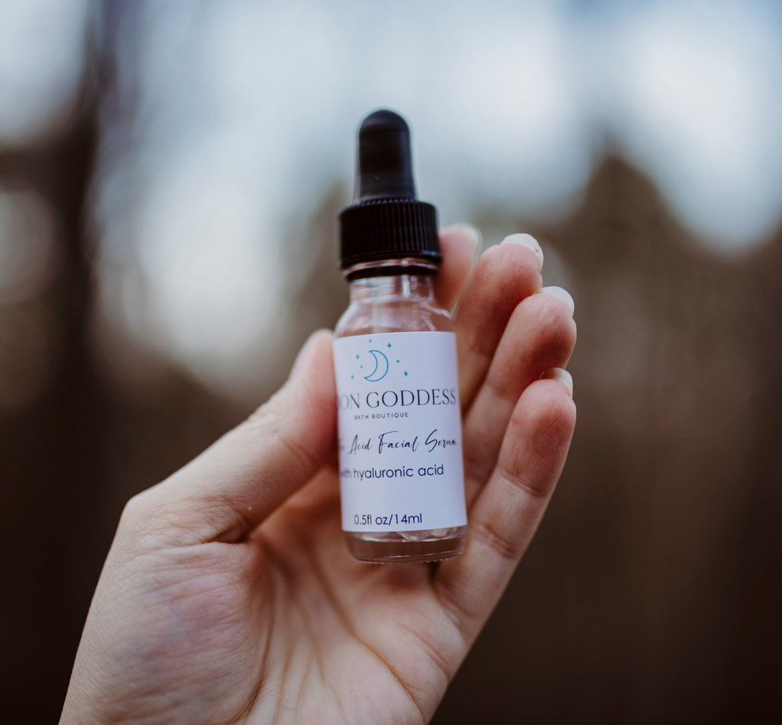 Lactic acid facial serum alpha hydroxy acid serum face Etsy