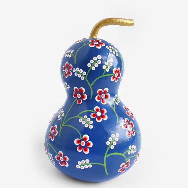 Cherry Blossom Gourd Decoration, Hand Painted