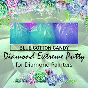BLAUE COTTON CANDY ) Diamond Extreme Putty für Diamantmaler