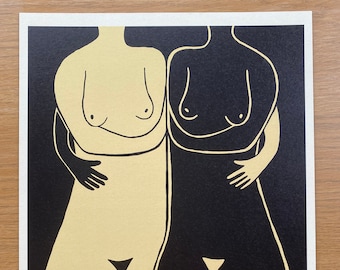 Feminist Art Print, Female Friendship