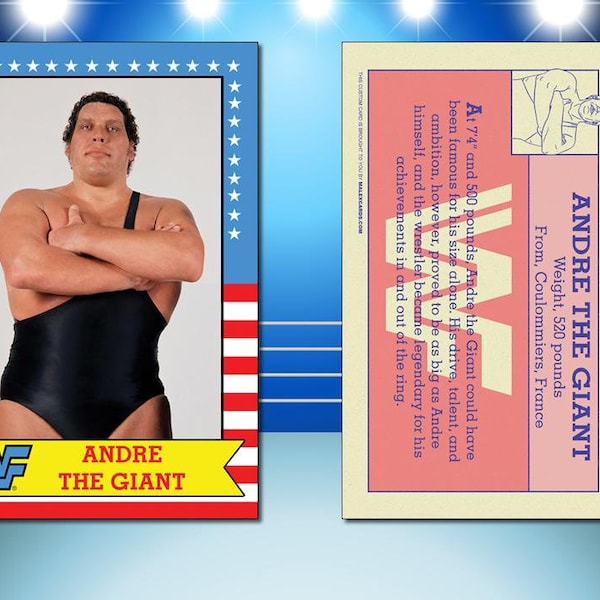 1987 Topps Style ANDRE The GIANT Custom WWF Wrestling Card