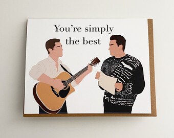 pix David Rose Simply The Best Card simply the best card etsy