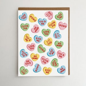 Bonbons chérie | Carte Saint-Valentin