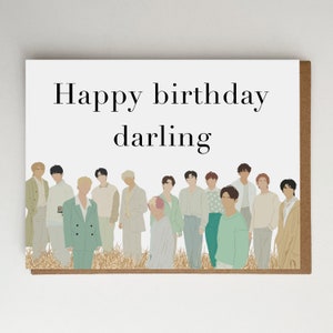 Tarjeta de felicitación de Seventeen / Darl+ing You / Darling Seventeen / Tarjeta de Seventeen Kpop