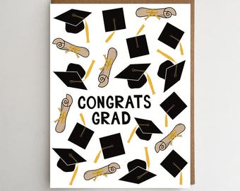 Tarjeta de felicitación de graduación