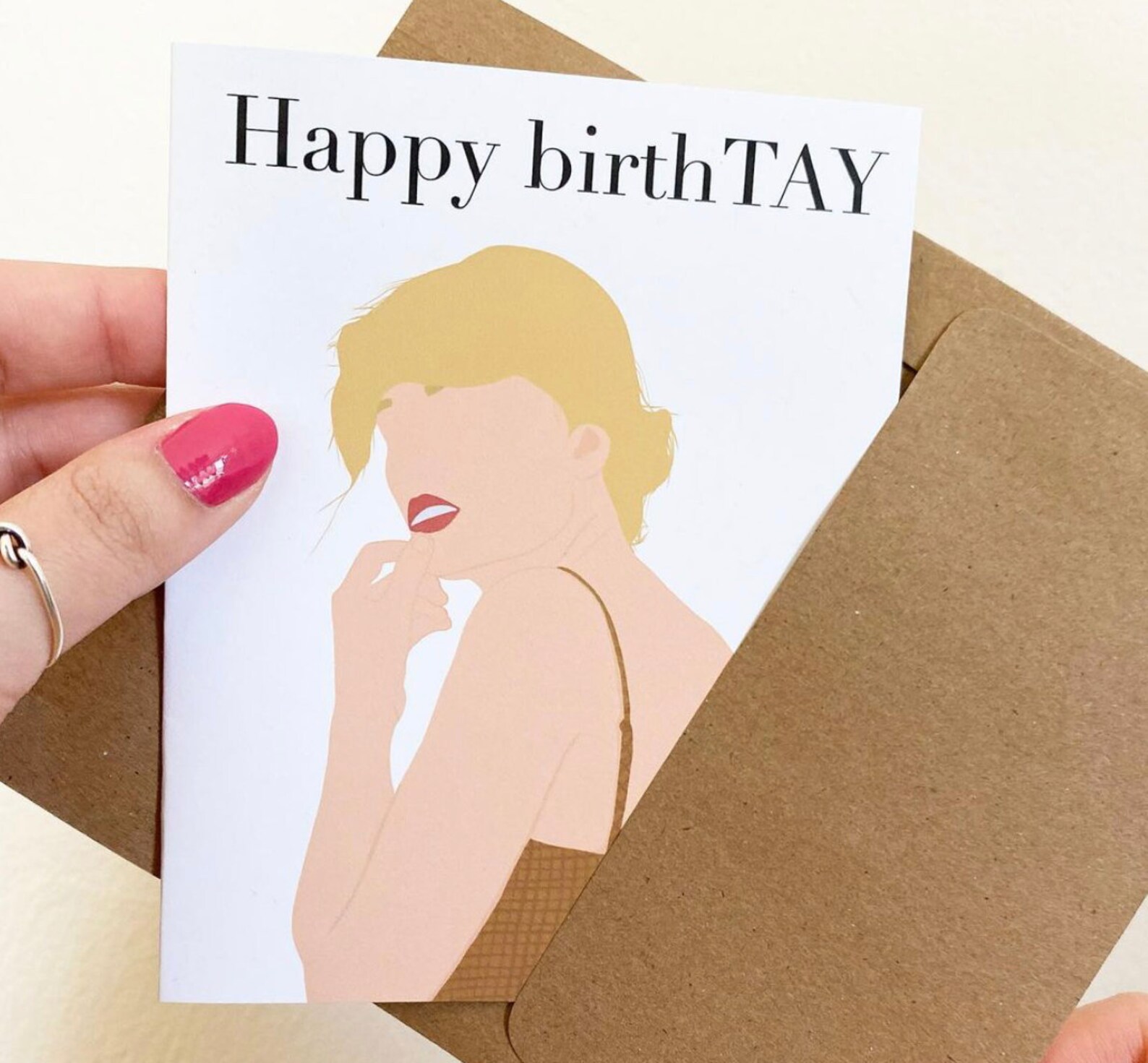 Taylor Swift Card Taylor Swift Birthday Card Happy Etsy
