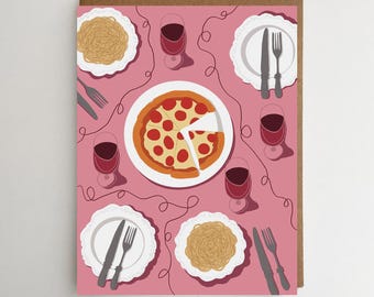 Tarjeta de cumpleaños de pizza: regalo para cualquier ocasión, ideal para amantes de la comida
