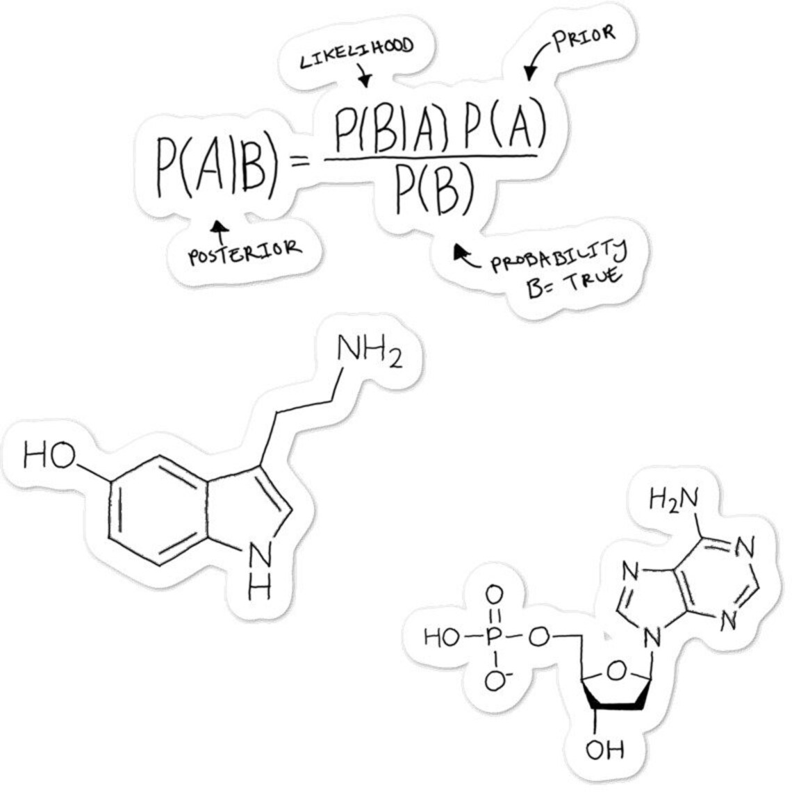 A Day in the Lab Sticker Set 12 Large Etsy