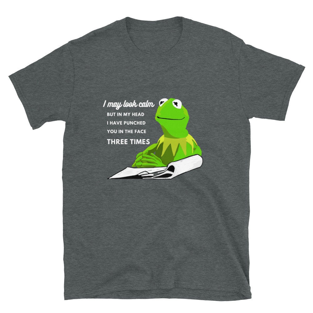 Lustiges Kermit Der Frosch Tshirt Kermit Meme Shirt Etsy