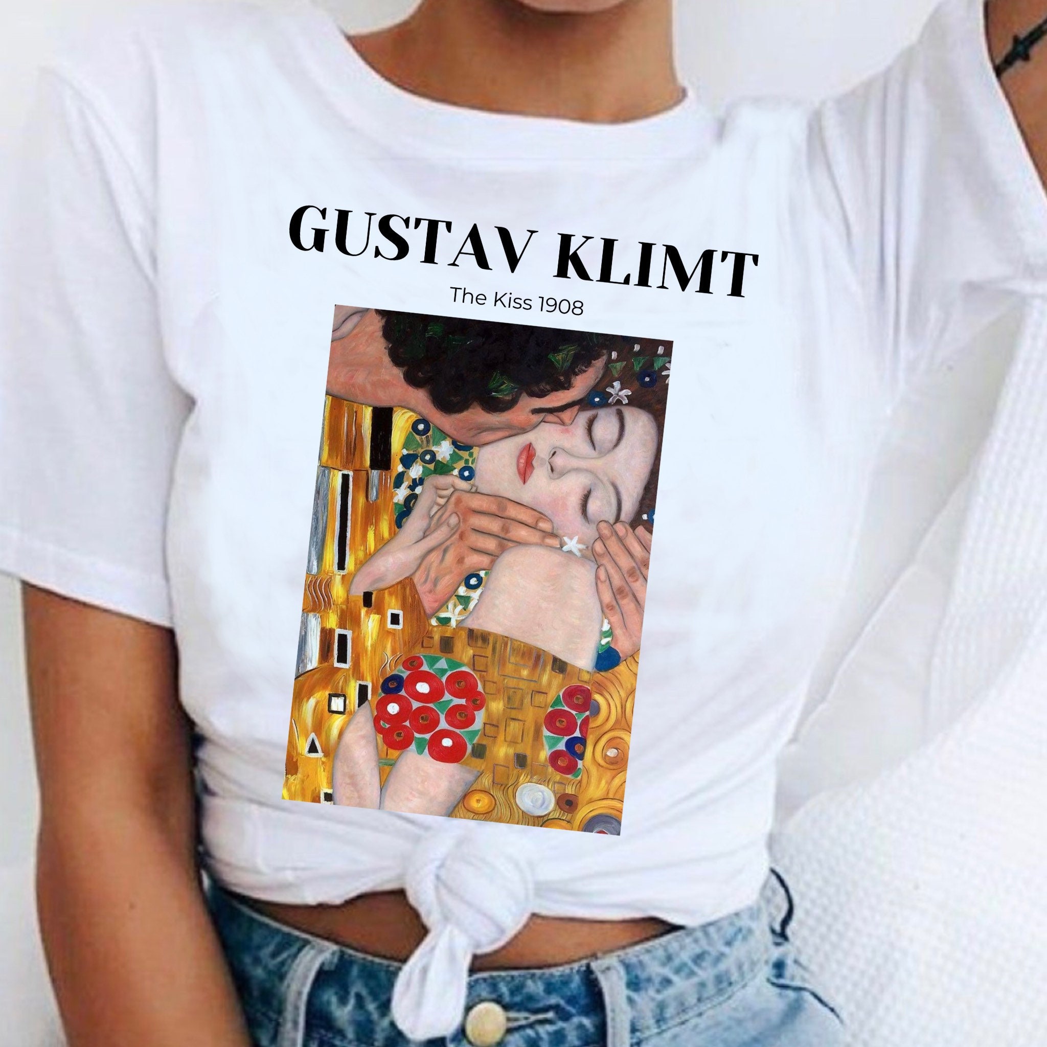 Gustav Klimt the Kiss Art Shirt Short 