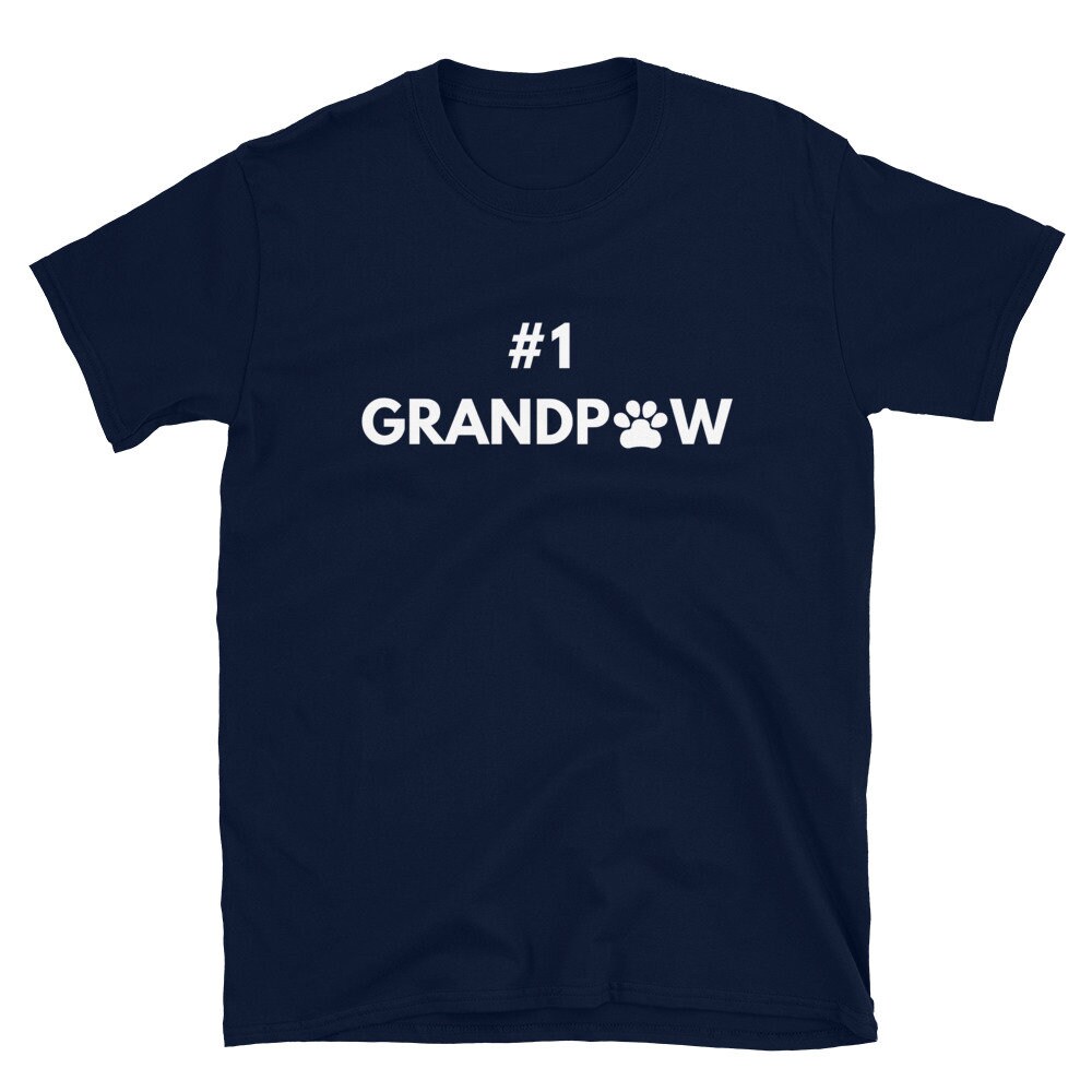 Best Dog Grandpa Number One Grandpaw Shirt Etsy