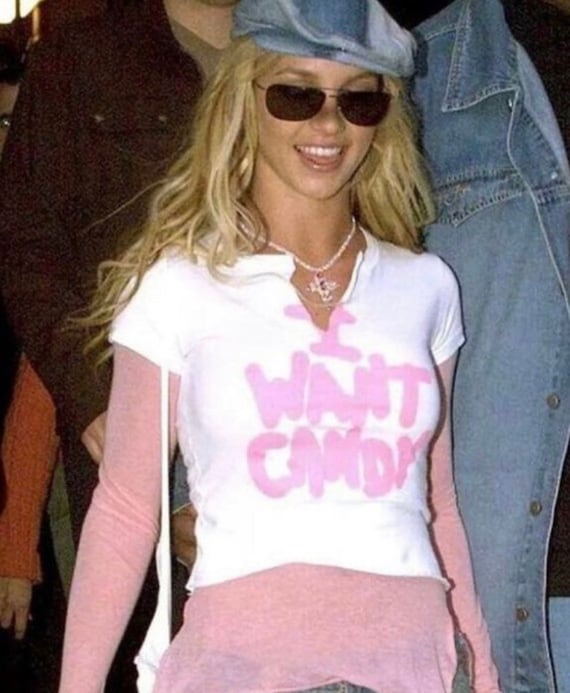 Britney Spears 2000s Y2K I Want Candy Inspired Shirt - Etsy