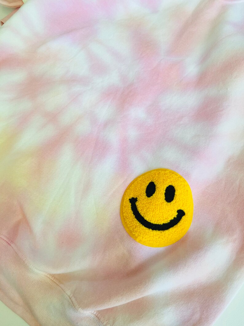 Pink Lemonade Smiley Face Tie Dye Sweatshirt Etsy