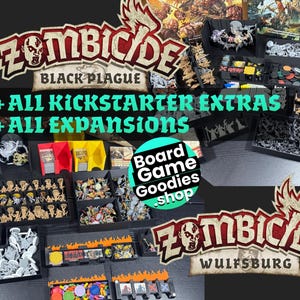 Zombicide Black Plague + Wulfsburg insteekorganizer Opbergruimte voor alle Kickstarter-extra's en uitbreidingen Kaartspel tokenminiatuurhouder