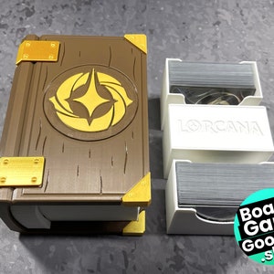 Lorcana Lore Book Deck Box With Card and Token Dice Inserts Optional ...