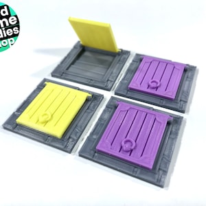 Zombicide Black Plague 3D Vault Doors Set of 4 aka Trap Doors Secret Doors