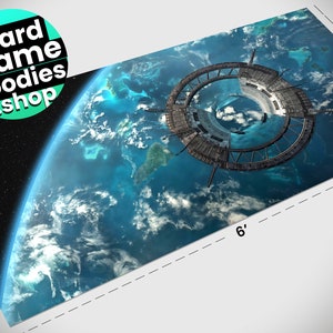 6'x3' Scarif Playmat for Star Wars Armada X-Wing Miniatures Space Play Mat