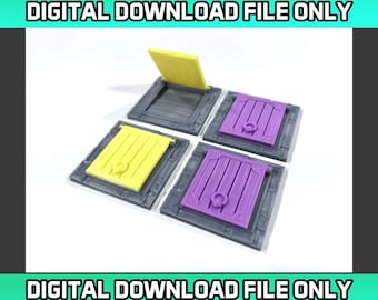 Zombicide Black Plague 3D Vault Doors Trap Doors Secret Doors *DIGITAL DOWNLOAD* Fantasy