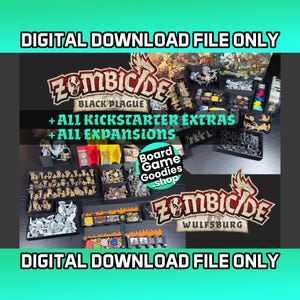 zombicide black plague card sleeves Zombicide: Black Plague - Board Game Insert main image 1