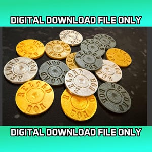 Zombicide Undead or Alive Reload Token 3D-utskrivbar *DIGITAL NEDLADDNING*