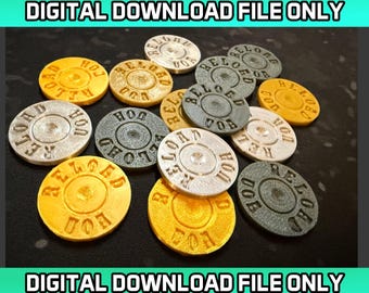 Zombicide Undead or Alive Reload Token 3D Printable *DIGITAL DOWNLOAD*