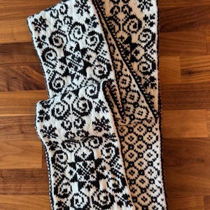 Selbu Scarf Digital Knitting Pattern
