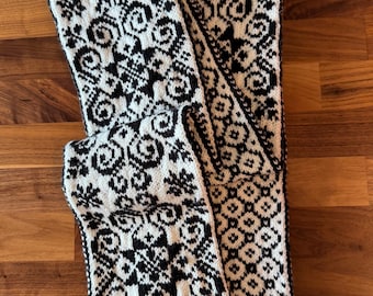 Selbu Scarf Digital Knitting Pattern